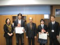 校長へ入選の報告